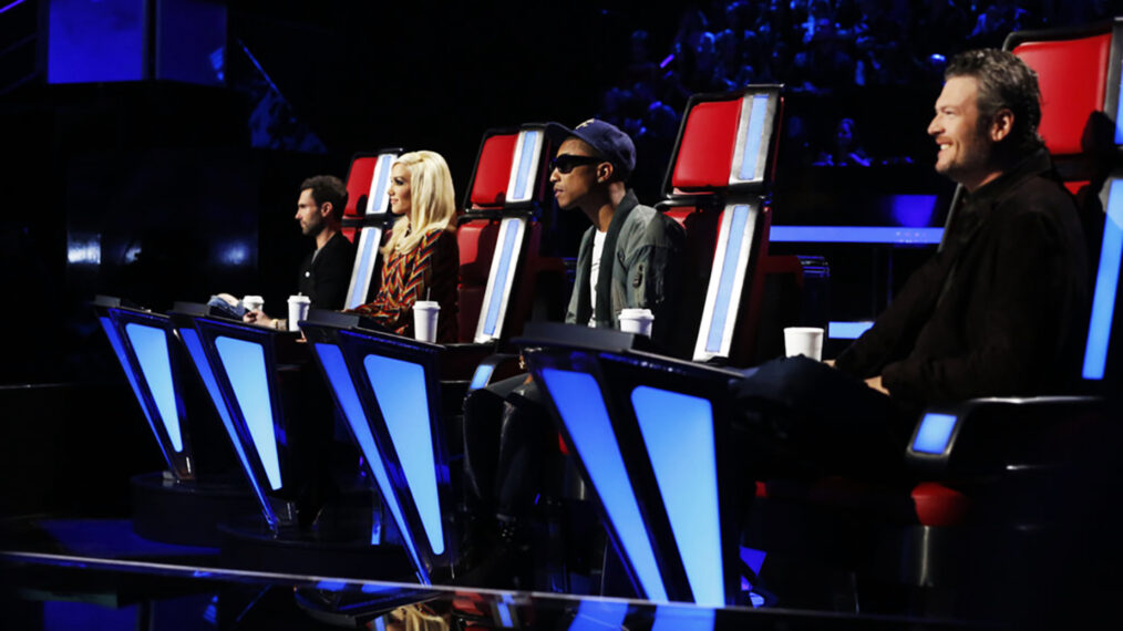 Adam Levine, Gwen Stefani, Pharrell Williams, Blake Shelton on 'The Voice' Season 9