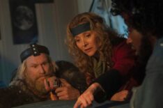 Rune Temte, Lisa Kudrow and Roger Jean Nsengiyumva in 'Time Bandits'