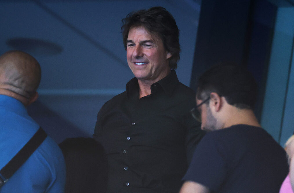 American actor and film producer Tom Cruise is seen in attendance on day one of the Olympic Games Paris 2024 at Paris La Defense Arena on July 27, 2024 in Nanterre, France.