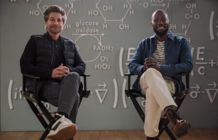 Rob Lowe as Ellis, Lamorne Morris as Peter in episode 206 of 'Unstable'