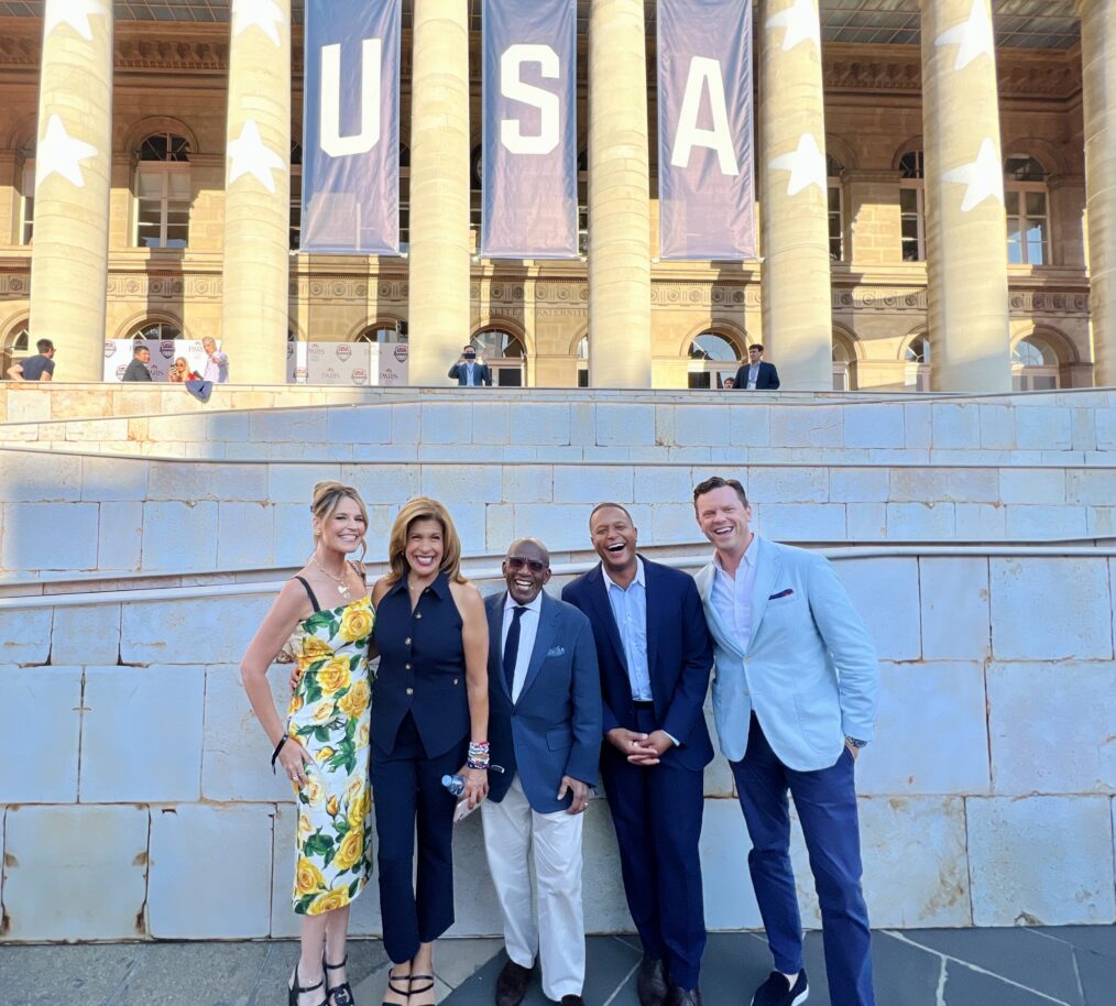 Red carpet ready! The TODAY gang attends multiple events in Paris, including the NBA’s Celebration of Olympic Basketball, Ralph Lauren’s An Evening at Ralph’s, Louis Vuitton Foundation’s Prelude to the Olympics, and the Omega House.