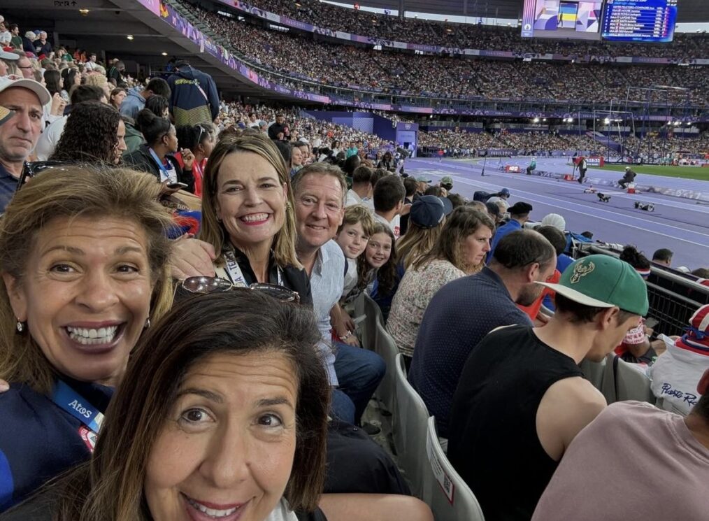 Reunited! Savannah and Hoda are joined by their families in Paris ahead of the weekend.