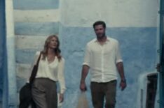 Laura Dern as Katherine Loewe and Liam Hemsworth as Owen Brophy in 'Lonely Planet'
