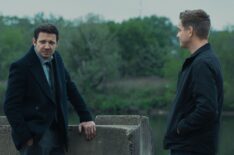 Jeremy Renner as Mike McLusky and Taylor Handley as Kyle McLusky in episode 10, season 3 of Mayor of Kingstown streaming on Paramount+, 2024. Credit: Dennis P. Mong Jr./Paramount+