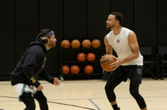 Adam Pally as Danny, Stephen Curry as himself in 'Mr. Throwback' Season 1 Episode 1