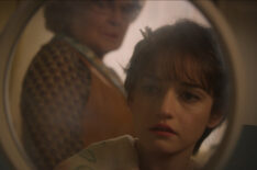 Dianne Wiest as Minnie Castavet and Julia Garner as Terry Gionoffrio in 'Apartment 7A'
