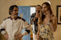 Chris Messina, Tom Bateman, and Liana Liberato for 'Based on a True Story' Season 2