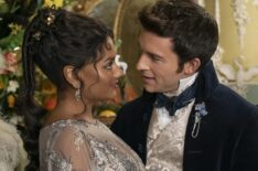 Simone Ashley and Jonathan Bailey in 'Bridgerton' Season 3