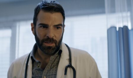 Zachary Quinto as Dr. Wolf in 'Brilliant Minds'