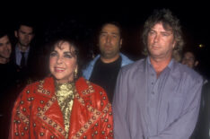 Elizabeth Taylor and Larry Fortensky during Benefit Performance of Cirque Du Soleil for AIDS - October 9, 1992 at Santa Monica Pier in Santa Monica, California, United States