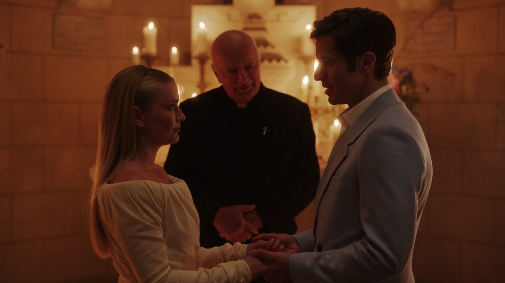 Camille Razat as Camille, Lucas Bravo as Gabriel in episode 310 of 'Emily in Paris'