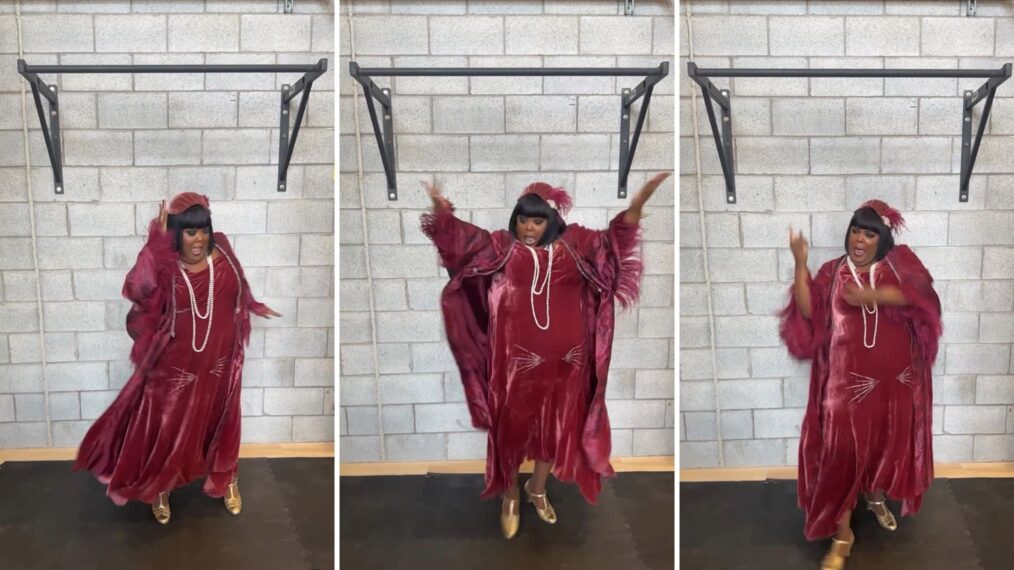 Danielle Pinnock behind the scenes of 'Ghosts' Season 4