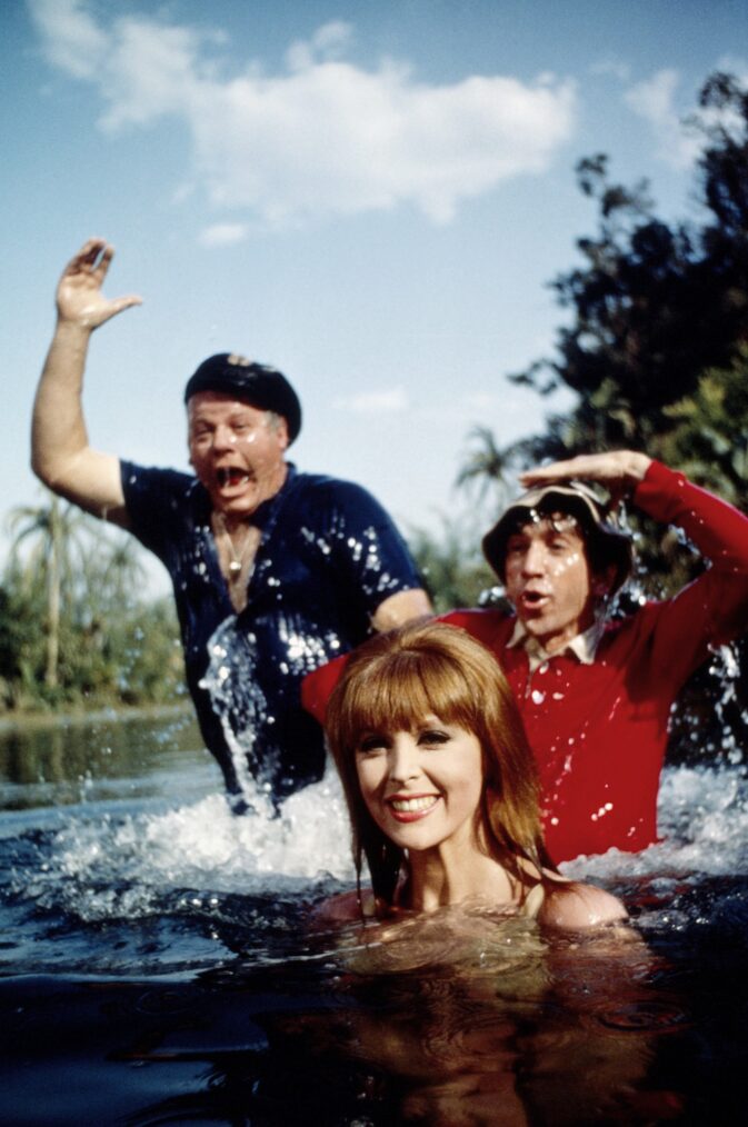 Alan Hale, Jr., Tina Louise, Bob Denver in 'Gilligan's Island' (1964)