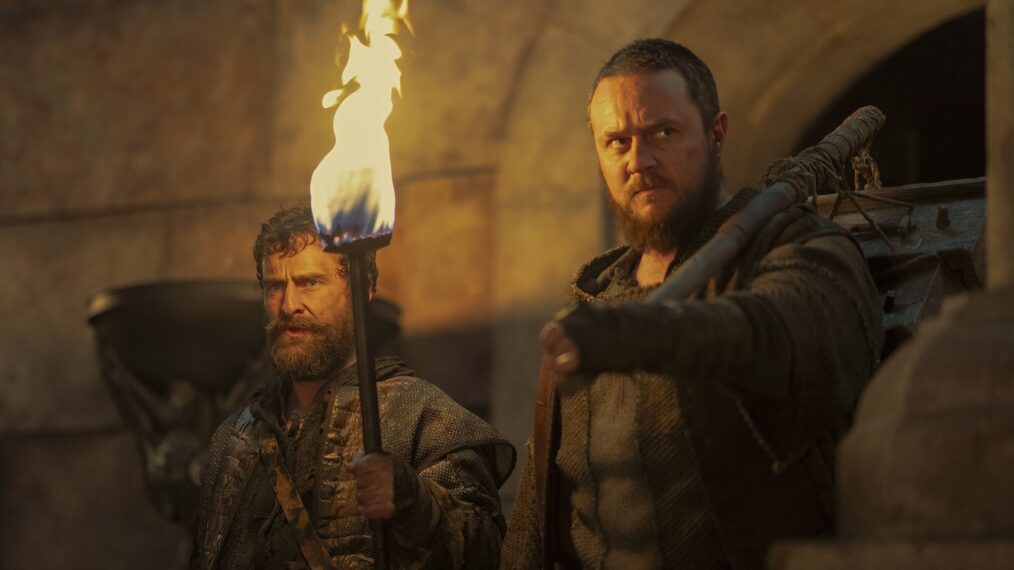 Mark Stobbart and Sam C. Wilson as Blood and Cheese in 'House of the Dragon' Season 2 Episode 1