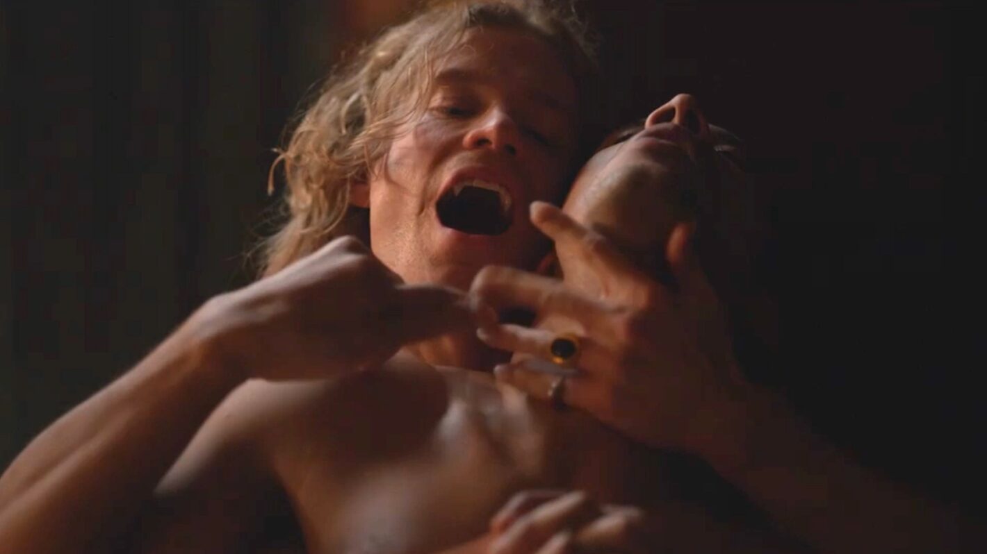 Jacob Anderson and Sam Reid as Louis and Lestat in 'Interview With the Vampire' Season 1 Episode 1