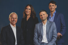 Mark Harmon, Gina Lucita Monreal, David J. North, and Sean Harmon of NCIS: Origins