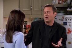 Matthew Perry as Chandler Bing and Courteney Cox as Monica Geller in 'Friends'
