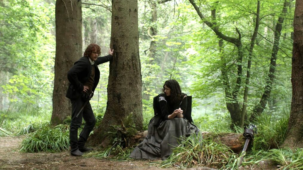 Sam Heughan and Caitriona Balfe in 'Outlander' Season 1