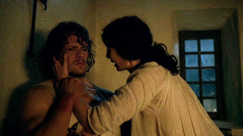Sam Heughan and Caitriona Balfe in 'Outlander' Season 1