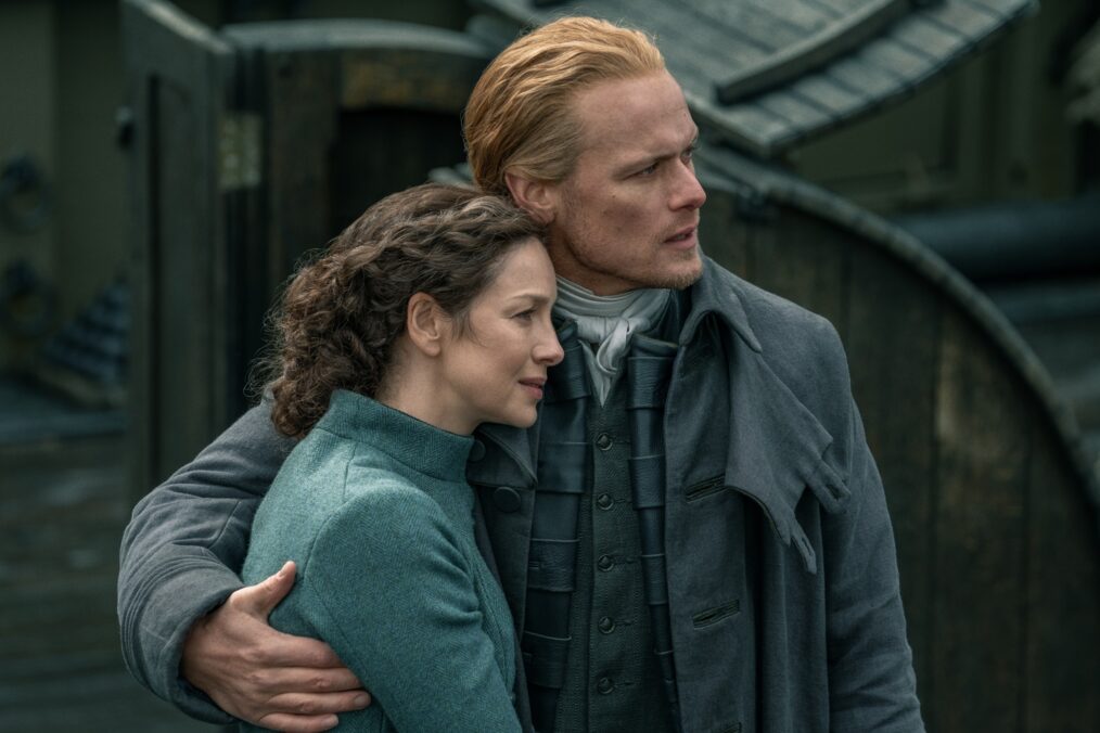 Caitriona Balfe and Sam Heughan in 'Outlander' Season 7