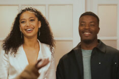 Samantha Logan as Olivia Baker and Daniel Ezra as Spencer James on 'All American'