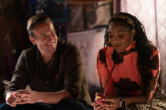 Jason Segel as Jimmy and Jessica Williams as Gabby in 'Shrinking' Season 2