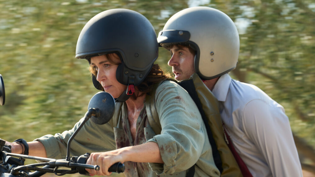 Keeley Hawes and Freddie Highmore in 'The Assassin' Season 1 Episode 1