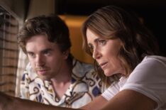 Keeley Hawes and Freddie Highmore in 'The Assassin' Season 1 Episode 2