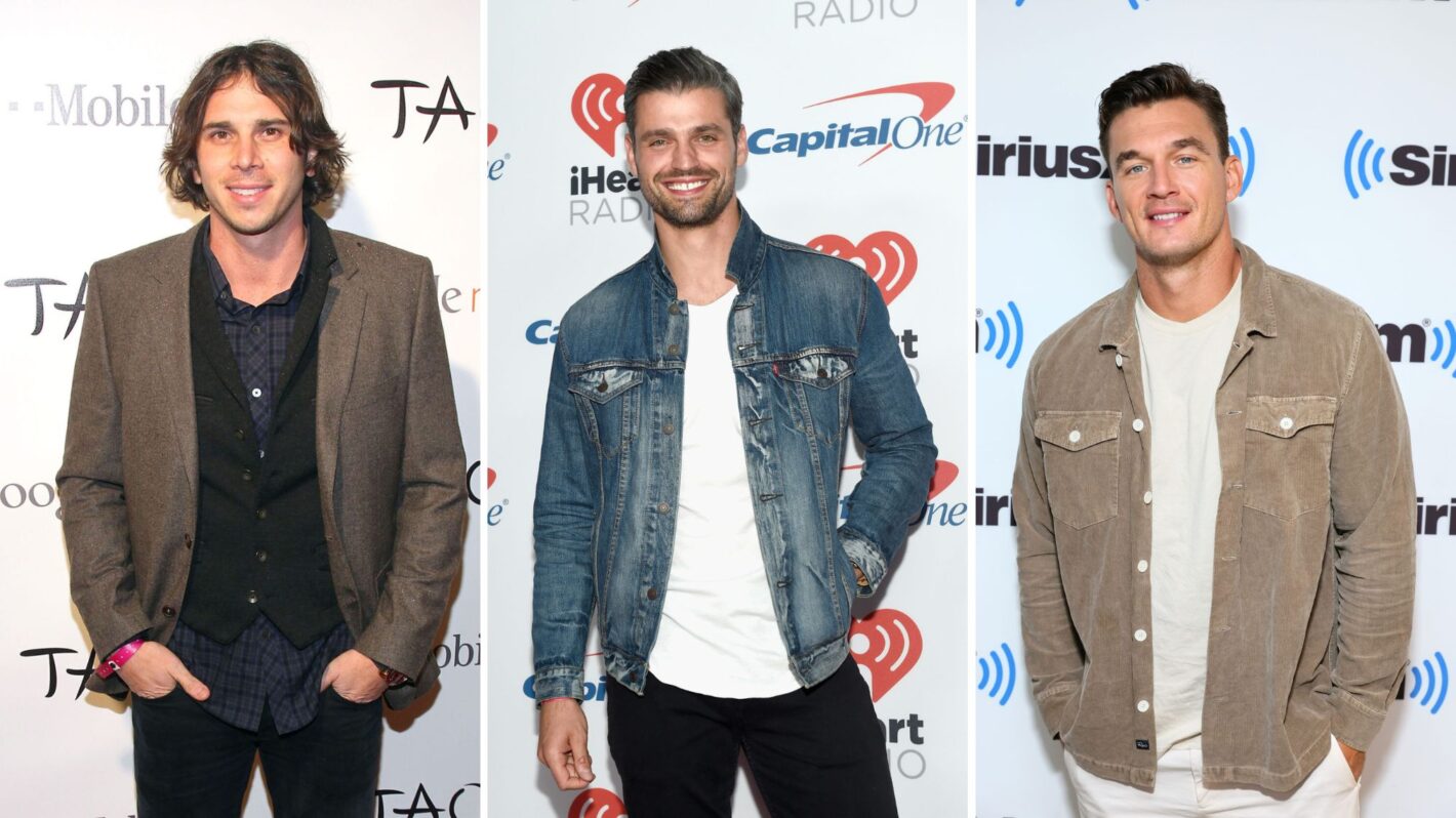 Ben Flajnik, Peter Kraus, and Tyler Cameron of 'The Bachelorette'