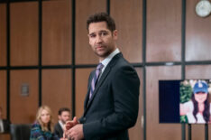 Becki Newton as Lorna Crane, Devon Graye as Julian La Cosse, Manuel Garcia-Rulfo as Mickey Haller in 'The Lincoln Lawyer' Season 3 Episode 6