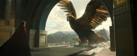 Trystan Gravelle as Pharazôn in 'The Lord of the Rings: The Rings of Power' Season 2 Episode 3
