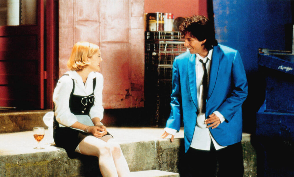 Drew Barrymore and Adam Sandler in 'The Wedding Singer' (1998)