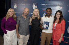 Mary McCormack, Richard Schiff, Janel Moloney, Dulé Hill, and Melissa Fitzgerald at WBTV's “Inside The West Wing” 25th Anniversary Panel