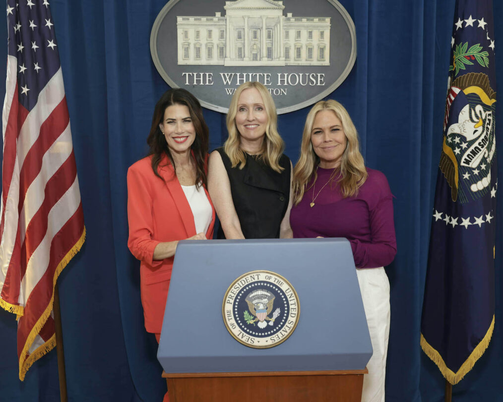 Melissa Fitzgerald, Janel Moloney, and Mary McCormack at WBTV's “Inside The West Wing” 25th Anniversary Panel