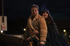 Jake McDorman as Gregor/Jeff, Natasia Demetriou as Nadja in 'What We Do in the Shadows'
