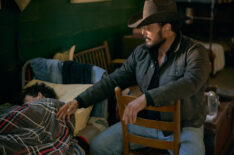Finn Little as Carter and Cole Hauser as Rip Wheeler in 'Yellowstone' Season 5 Episode 9
