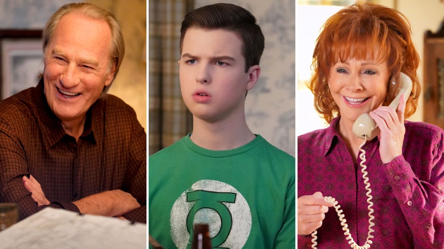 Craig T. Nelson, Iain Armitage, and Reba McEntire from 'Young Sheldon'