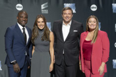 Rashaun Williams, Kendra Scott, Todd Graves, and Jamie Kern Lima of Shark Tank