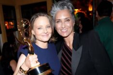 Jodie Foster and wife Alexandra Hedison at HBO & Max's 2024 Emmys afterparty