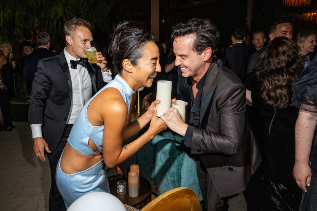 Greta Lee and Andrew Scott attend Netflix's Primetime Emmy afterparty at Hilex on September 15, 2024 in Los Angeles