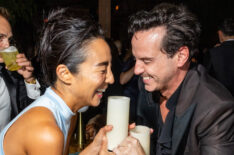 Greta Lee and Andrew Scott attend Netflix's Primetime Emmy afterparty at Hilex on September 15, 2024 in Los Angeles