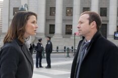 Bridget Moynahan and Donnie Wahlberg in Blue Bloods,