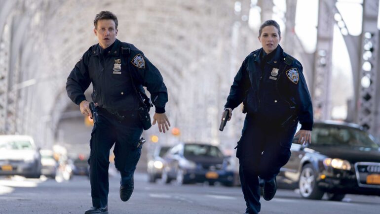 Will Estes and Vanessa Ray in Blue Bloods