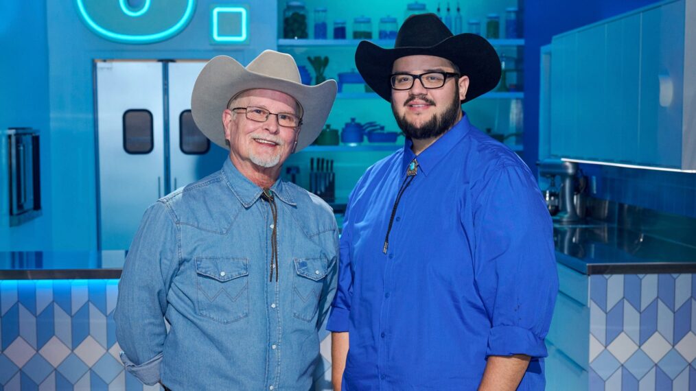 CRIME SCENE KITCHEN: L-R: Contestants Cliff and Adam. CR/ FOX. ©2024 FOX Media LLC.