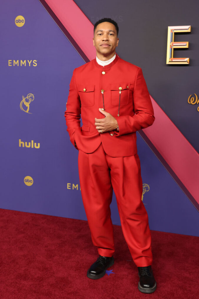 Aaron Moten attends the 76th Primetime Emmy Awards at Peacock Theater on September 15, 2024 in Los Angeles, California.