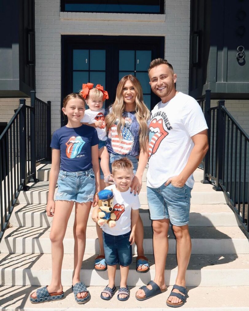 Jessi and Jordan Ngatikaura with their kids.