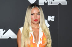 Karol G attends the 2024 MTV Video Music Awards at UBS Arena on September 11, 2024 in Elmont, New York.