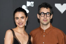 Margaret Qualley and Jack Antonoff attend the 2024 MTV Video Music Awards at UBS Arena on September 11, 2024 in Elmont, New York.