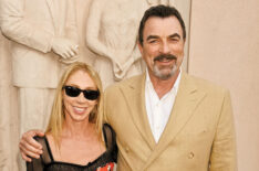 Actor Tom Selleck and wife Jillie Mack arrive at the 'Blue Bloods' Special Screening And Panel Discussion at Leonard H. Goldenson Theatre on June 5, 2012 in North Hollywood, California.