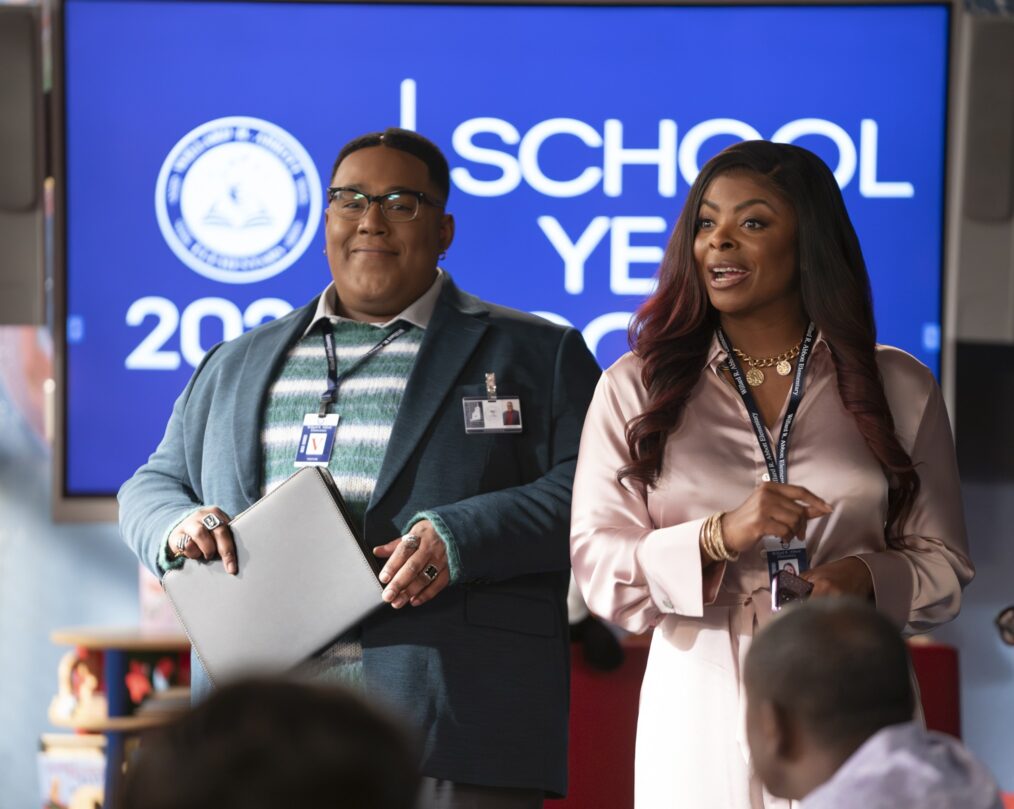 Ben Onyx Dowdy and Janelle James in 'Abbott Elementary' Season 4